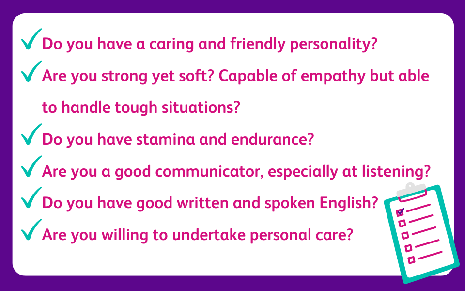 health care assistant skills and qualities, what makes a good healthcare assistant